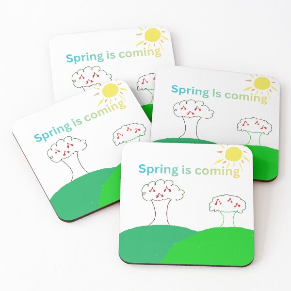 Item preview, Spring is coming cute doodle designed and sold by StickerNovaa.