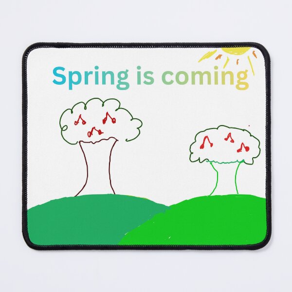 Item preview, Spring is coming cute doodle designed and sold by StickerNovaa.