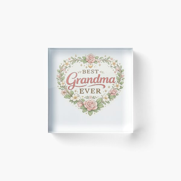 Artikelvorschau, Best Grandma Ever Floral Heart Grandma Gift entworfen und verkauft von CLOUTKULT.