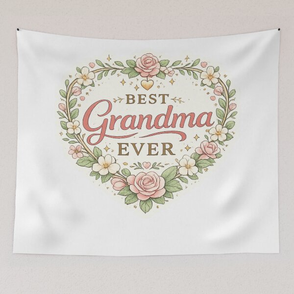 Artikelvorschau, Best Grandma Ever Floral Heart Grandma Gift entworfen und verkauft von CLOUTKULT.