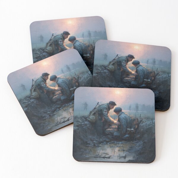 Item preview,  Medic in the Trenches at Dusk designed and sold by Rtymer.