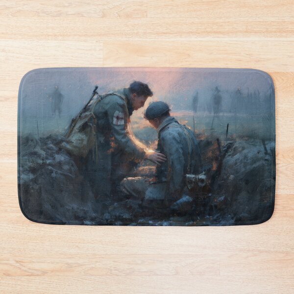 Item preview,  Medic in the Trenches at Dusk designed and sold by Rtymer.