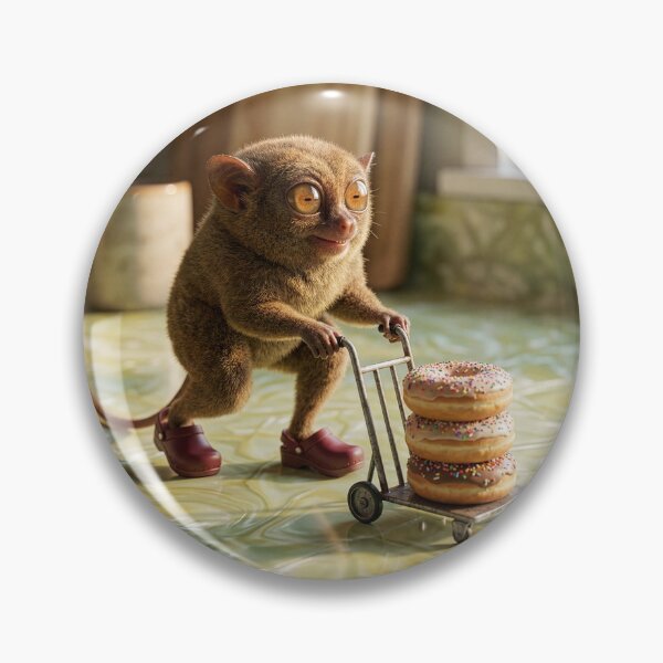 Item preview, Tarsier Absconds With the Donuts designed and sold by Tridentulus.