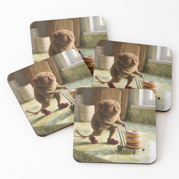Item preview, Tarsier Absconds With the Donuts designed and sold by Tridentulus.