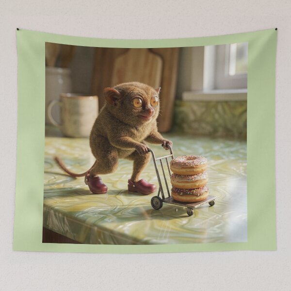 Item preview, Tarsier Absconds With the Donuts designed and sold by Tridentulus.