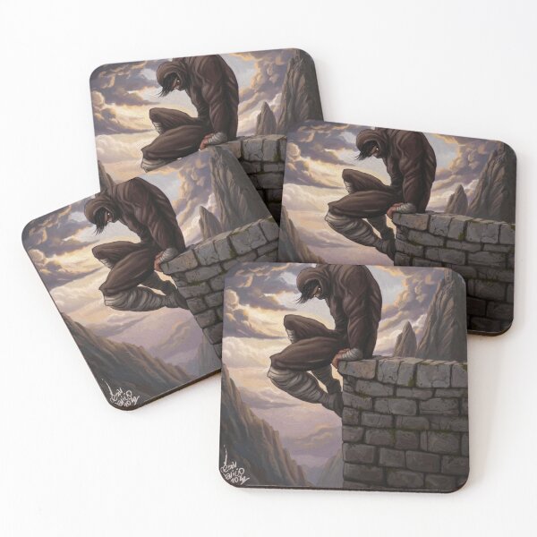 Item preview, Ninja in the Castle - Dark Fantasy Art designed and sold by darkninjas.art™ by César Aparicio..