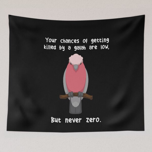 Item preview, Galah Parrot Cockatoo Never Zero designed and sold by Clara Hollins.