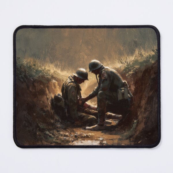Item preview, Medic in the Trenches at Dusk designed and sold by Rtymer.