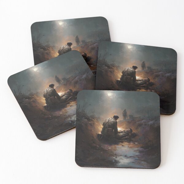 Item preview, Medic in the Trenches at Dusk designed and sold by Rtymer.