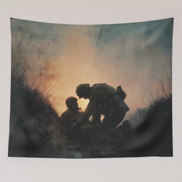 Item preview, Medic in the Trenches at Dusk designed and sold by Rtymer.