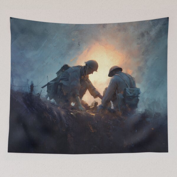 Item preview, Medic in the Trenches at Dusk designed and sold by Rtymer.