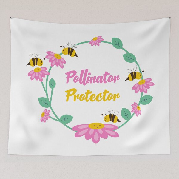 Item preview, Pollinator Protector Save The Bees Garden Wreath designed and sold by SP Motif.