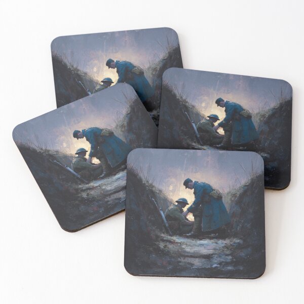 Item preview, Medic in the Trenches at Dusk designed and sold by Rtymer.
