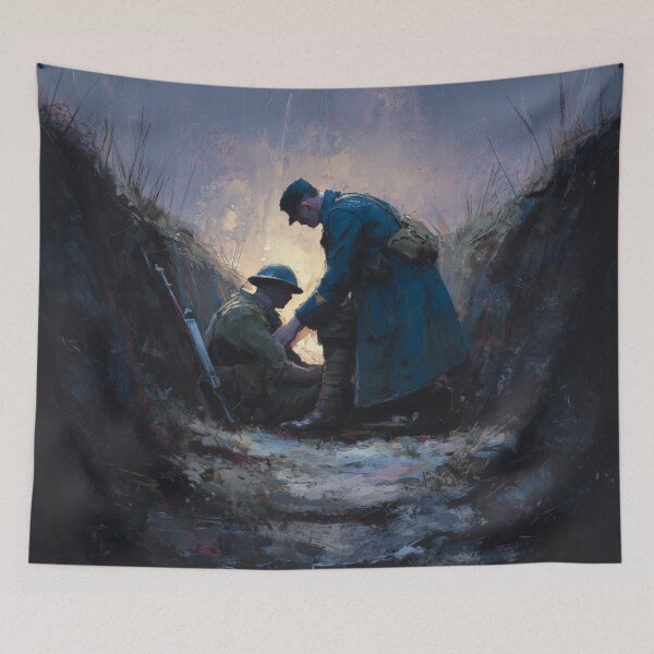 Item preview, Medic in the Trenches at Dusk designed and sold by Rtymer.