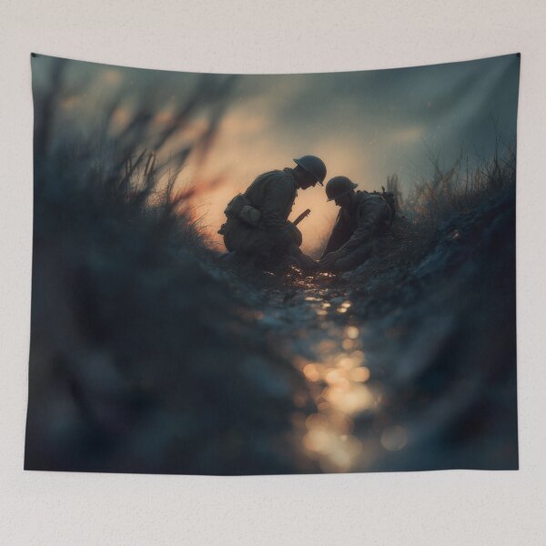 Item preview, Medic in the Trenches at Dusk designed and sold by Rtymer.