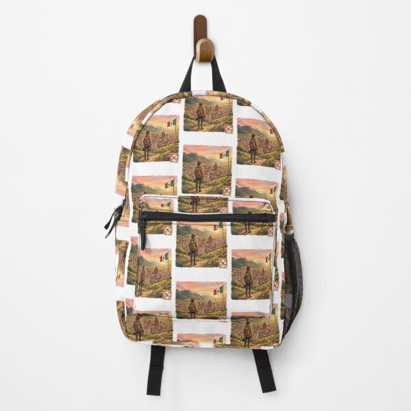 Item preview, Vintage Solo Female Travel Mexico - Pueblo Magico Adventure Art designed and sold by Bloom & Quiet .