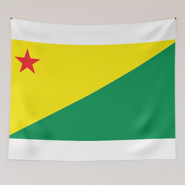Item preview, State of Acre Flag - Brazil Amazon Forest & Rebel Star Pride designed and sold by NTGUILTY.