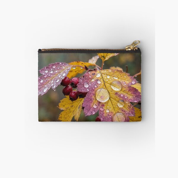Item preview, Hawthorn Leaves and Berries in the Rain designed and sold by Tridentulus.