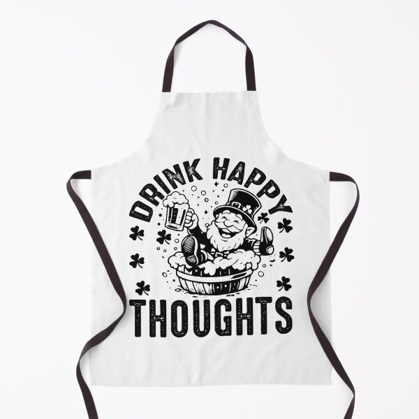 Item preview, Drink Happy Thoughts - Funny St Patricks Day Drinking Humor Gift designed and sold by FuzionRaptor.