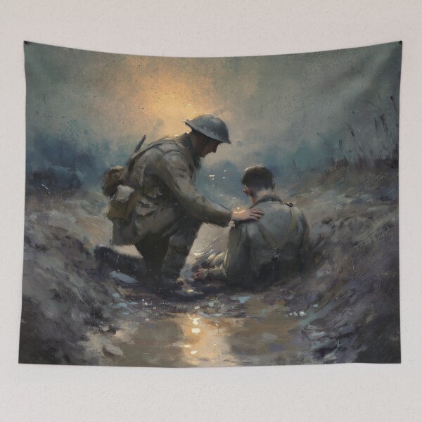Item preview, Medic in the Trenches at Dusk designed and sold by Rtymer.