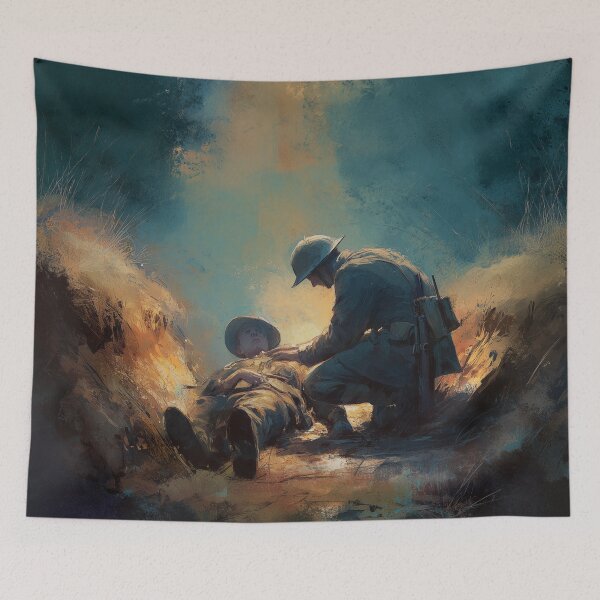 Item preview, Medic in the Trenches at Dusk designed and sold by Rtymer.