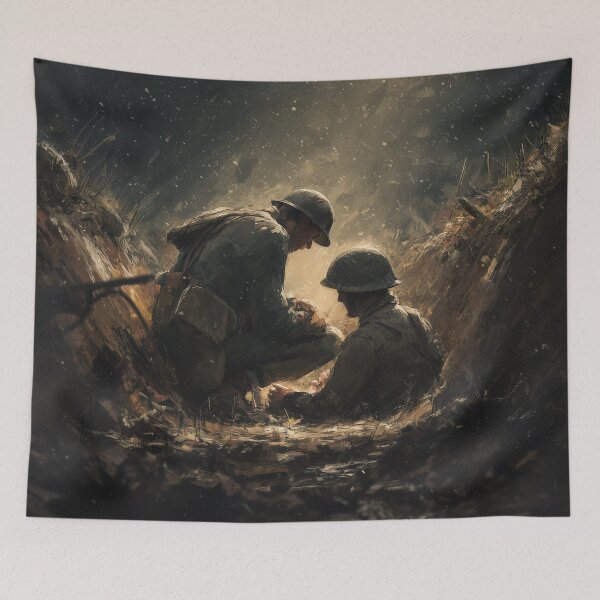Item preview, Medic in the Trenches at Dusk designed and sold by Rtymer.