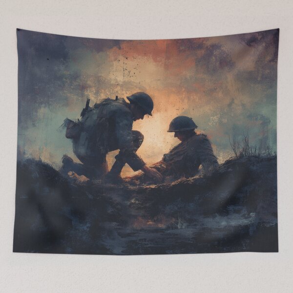 Item preview, Medic in the Trenches at Dusk designed and sold by Rtymer.