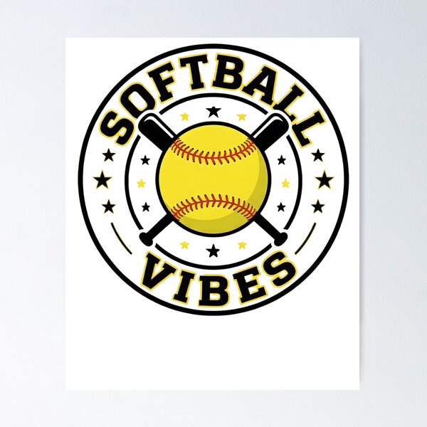 Item preview, Softball Vibes Shirt for Girls Women Fastpitch Game Day designed and sold by THREE LITTLE BEANS.