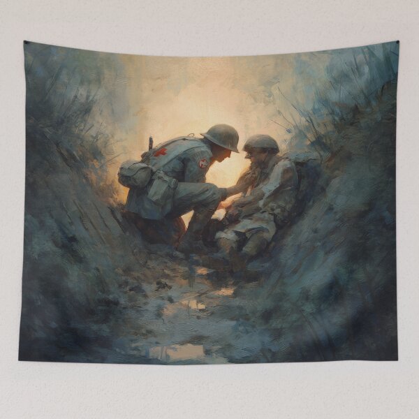 Item preview, Medic in the Trenches at Dusk designed and sold by Rtymer.