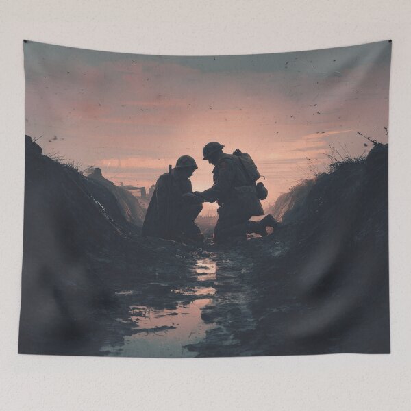 Item preview, Medic in the Trenches at Dusk designed and sold by Rtymer.