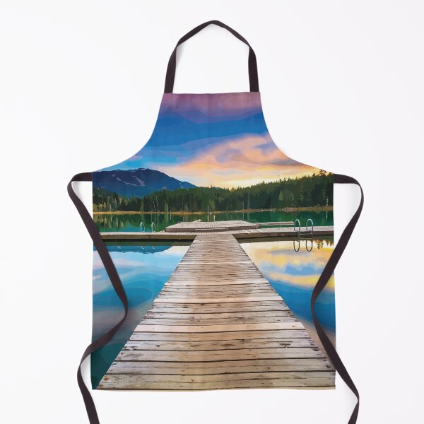 Item preview, Wooden Dock Reflected on Sunset Lake designed and sold by Arturo Daniel Garcia Palomo.