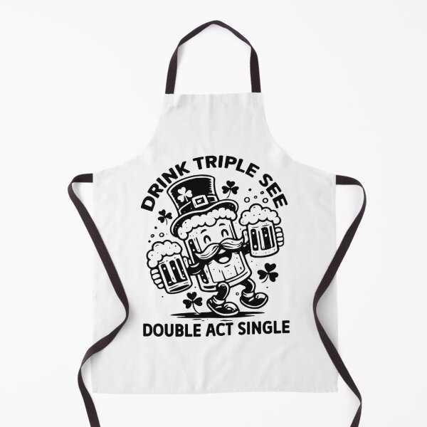 Item preview, Drink Triple See Double Act Single - Funny St Patricks Day Drinking designed and sold by FuzionRaptor.