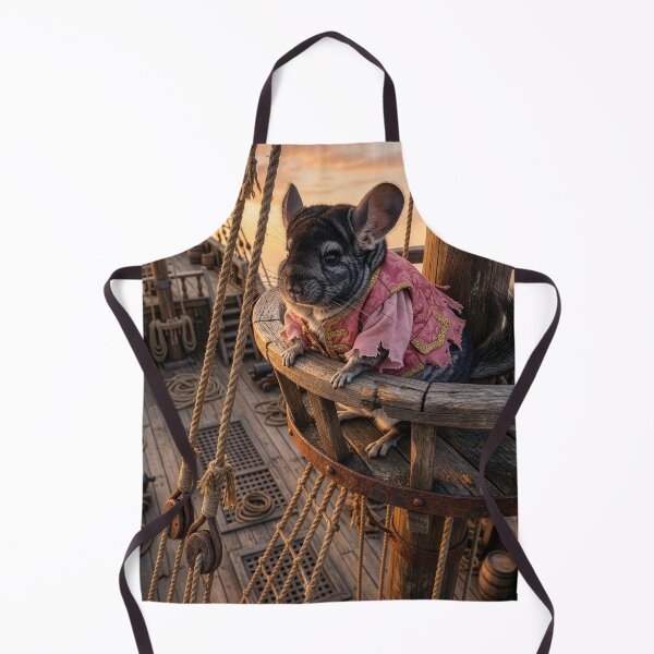Item preview, Ferocious Chinchilla Pirate on the High Seas  designed and sold by Tridentulus.