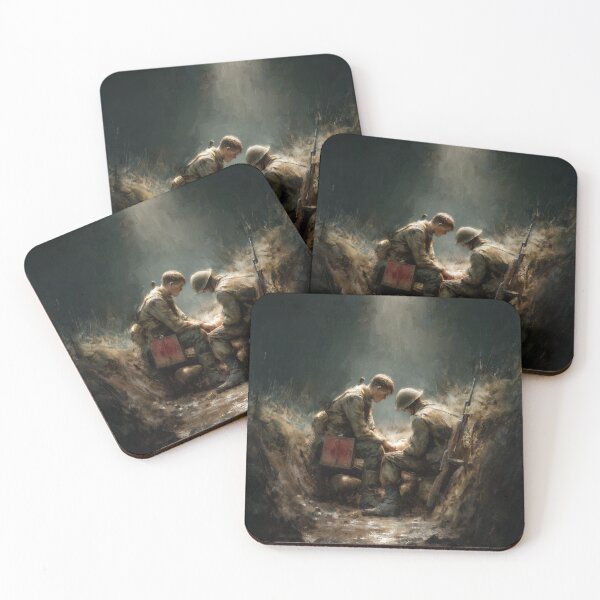 Item preview, Medic in the Trenches at Dusk designed and sold by Rtymer.