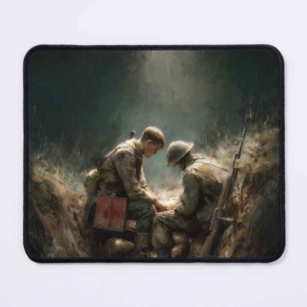 Item preview, Medic in the Trenches at Dusk designed and sold by Rtymer.