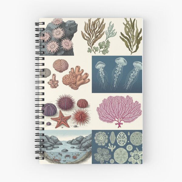 Item preview, Vintage Marine Botanical Grid designed and sold by HeyHas.