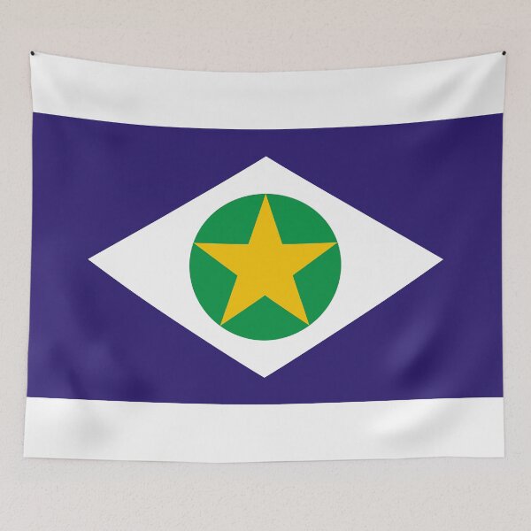 Item preview, State of Mato Grosso Flag - Brazil Heartland & Chapada dos Guimaraes Pride designed and sold by NTGUILTY.