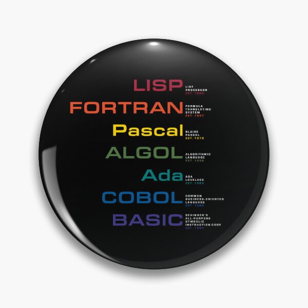 Item preview, Programming Language List 1 designed and sold by 9thDesignRgmt.