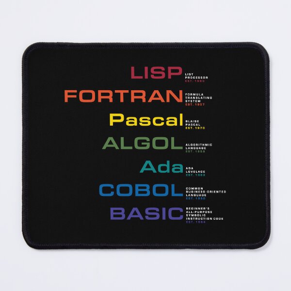 Item preview, Programming Language List 1 designed and sold by 9thDesignRgmt.