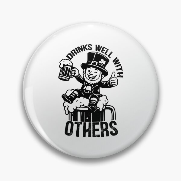 Item preview, Drinks Well With Others - Funny St Patricks Day Drinking Humor Gift designed and sold by FuzionRaptor.