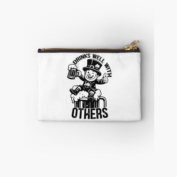 Item preview, Drinks Well With Others - Funny St Patricks Day Drinking Humor Gift designed and sold by FuzionRaptor.