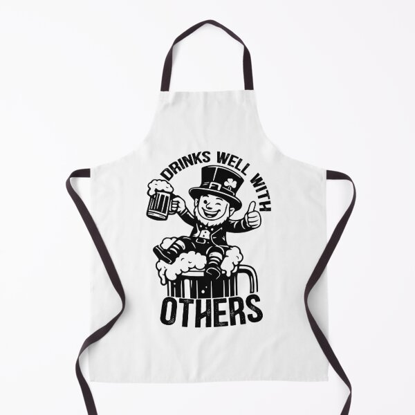 Item preview, Drinks Well With Others - Funny St Patricks Day Drinking Humor Gift designed and sold by FuzionRaptor.