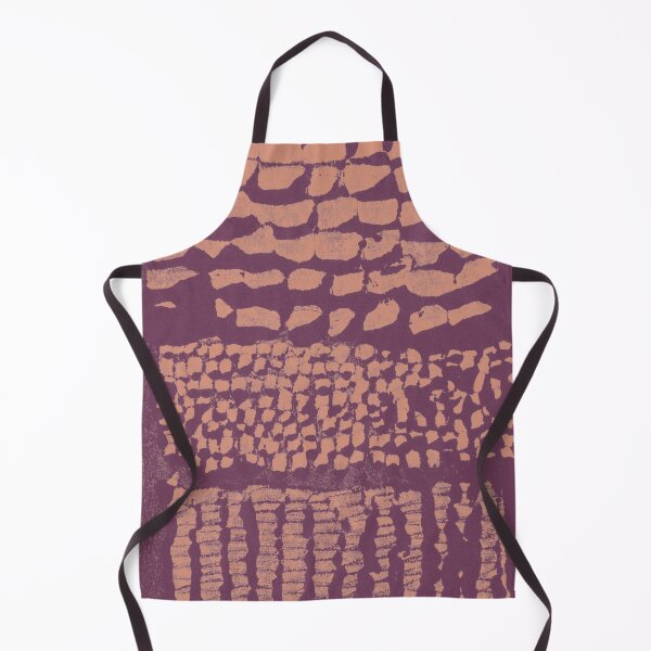 Item preview, Three Grains Textured Monoprint - Beet + Coral designed and sold by Irene Estelle.