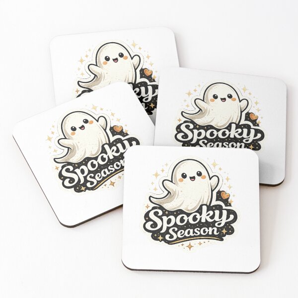 Artikelvorschau, Spooky Season Cute Ghost Kawaii Halloween Design entworfen und verkauft von CLOUTKULT.