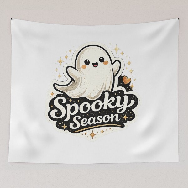 Artikelvorschau, Spooky Season Cute Ghost Kawaii Halloween Design entworfen und verkauft von CLOUTKULT.
