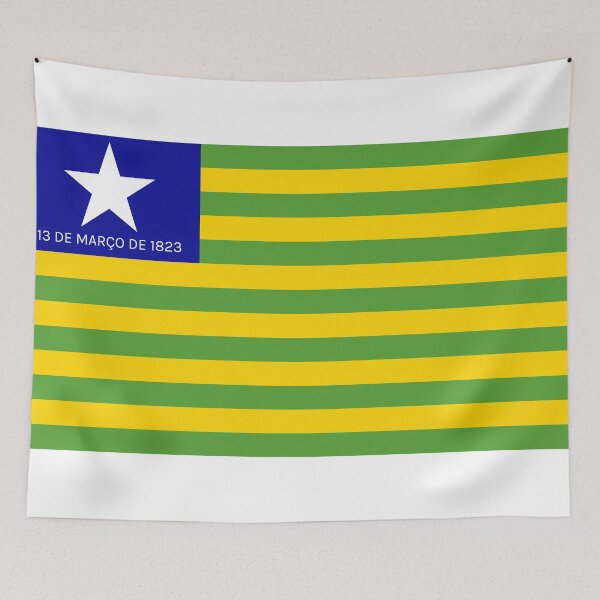 Item preview, State of Piaui Flag - Brazil Prehistoric Art & Parnaiba Delta Pride designed and sold by NTGUILTY.