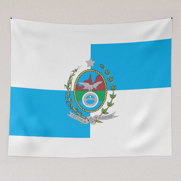 Item preview, State of Rio de Janeiro Flag - Brazil Maracana & Copacabana Pride designed and sold by NTGUILTY.