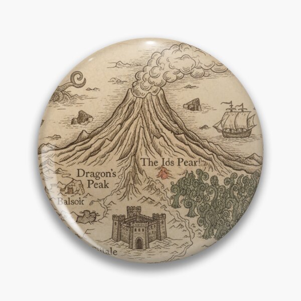 Item preview, Ancient Map of a Fantastic Kingdom designed and sold by HeyHas.