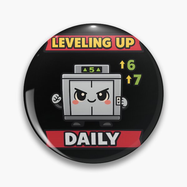 Item preview, Leveling Up Daily Funny Gaming Elevator Design designed and sold by TeeTimeTreasure.