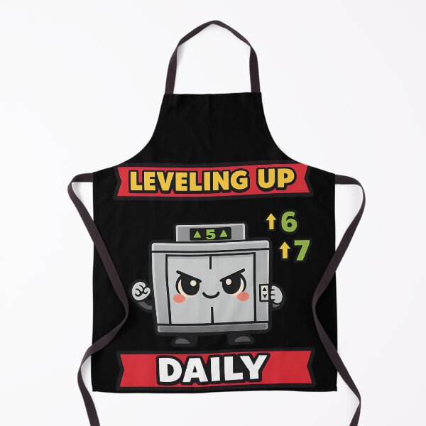 Item preview, Leveling Up Daily Funny Gaming Elevator Design designed and sold by TeeTimeTreasure.